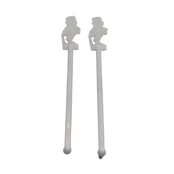 MR. PEANUT Everybody Loves a Nut. Swizzle Sticks Set of 2 - Picture 4 of 5
